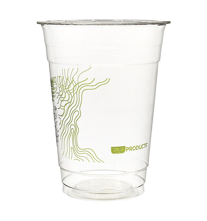 Vaso Almidón de Maíz PLA "Green Stripe" 470ml (50 Uds) Vaso Almidón de Maíz PLA "Green Stripe" 470ml (50 Uds)