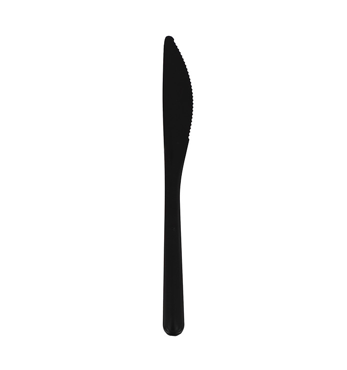 Cuchillo Reutilizable PP Mineral “Hércules” Negro 185mm (50 Uds) Cuchillo Reutilizable PP Mineral “Hércules” Negro 185mm (50 Uds)