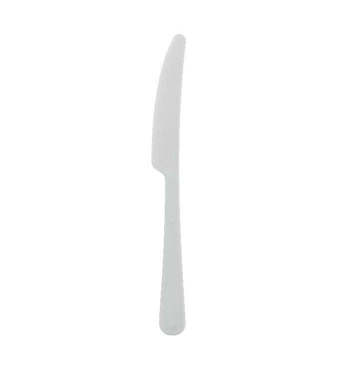 Cuchillo Reutilizable PP Mineral “Gaia” Blanco 197mm (10 Uds) Cuchillo Reutilizable PP Mineral “Gaia” Blanco 197mm (10 Uds)
