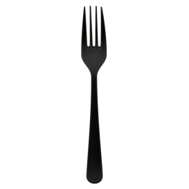 Tenedor Reutilizable PP Mineral “Gaia” Negro 190mm (100 Uds)