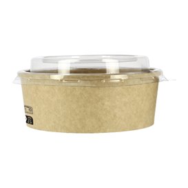 Tarrina Cartón Kraft-Kraft + Tapa RPET 25 Oz/750ml (300 Uds)