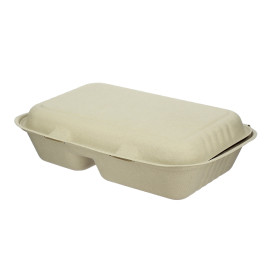 Envase MenuBox Caña Azúcar 2C 225x165x64mm (50 Uds)