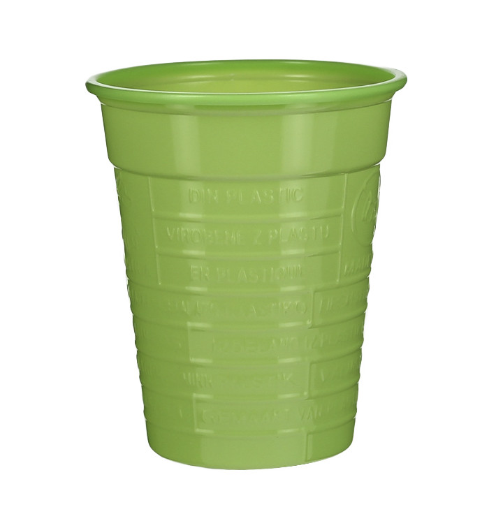 Vaso de Plástico PS Verde Lima 200ml Ø7cm (50 Uds) Vaso de Plástico PS Verde Lima 200ml Ø7cm (50 Uds)
