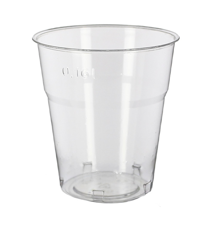 Vaso Reutilizable PS "Diamant" Cristal 200ml Ø7,2cm (25 Uds)
