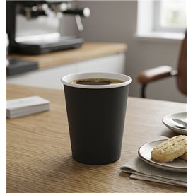 Vaso Cartón Plastic Free 9 Oz/250ml "Colores" Amarillo Ø8cm (20 Uds)