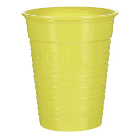 Vaso de Plástico PS Amarillo 200ml Ø7cm (50 Uds)