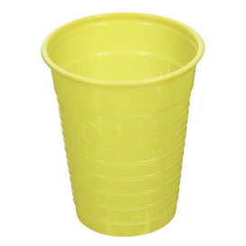 Vaso de Plástico PS Amarillo 200ml Ø7cm (50 Uds)