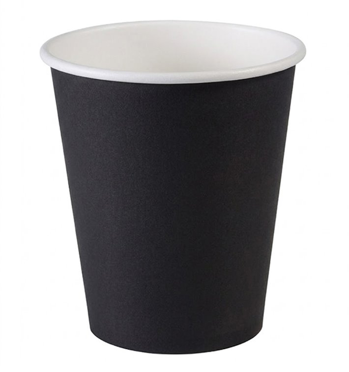 Vaso Cartón Plastic Free 9 Oz/250ml "Colores" Amarillo Ø8,0cm (20 Uds)