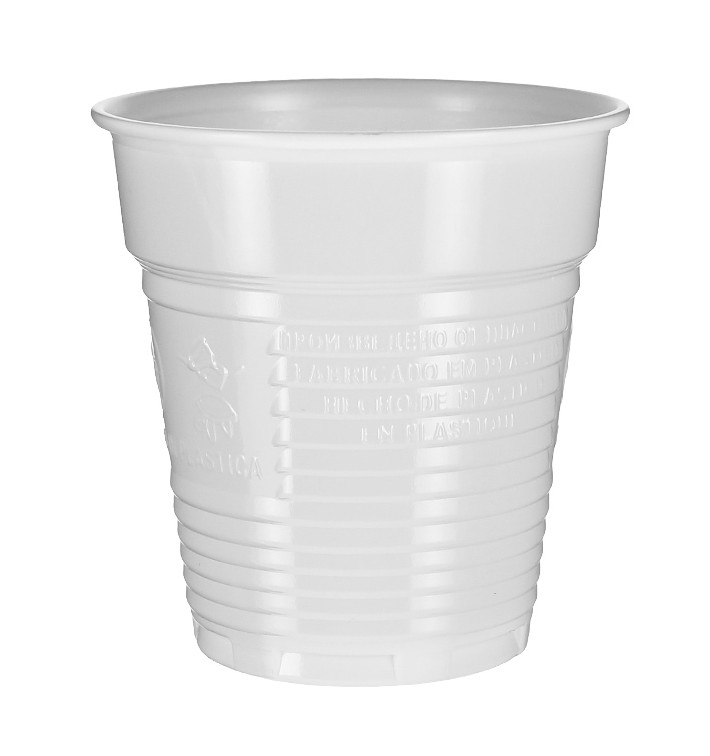 Vaso de Plástico PS Vending Blanco 166ml Ø7,0cm (100 Uds) Vaso de Plástico PS Vending Blanco 166ml Ø7,0cm (100 Uds)