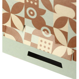 Caja para Dulces y Bombones Menta Chocolate 19,5x13,5x5,3cm (100 Uds)