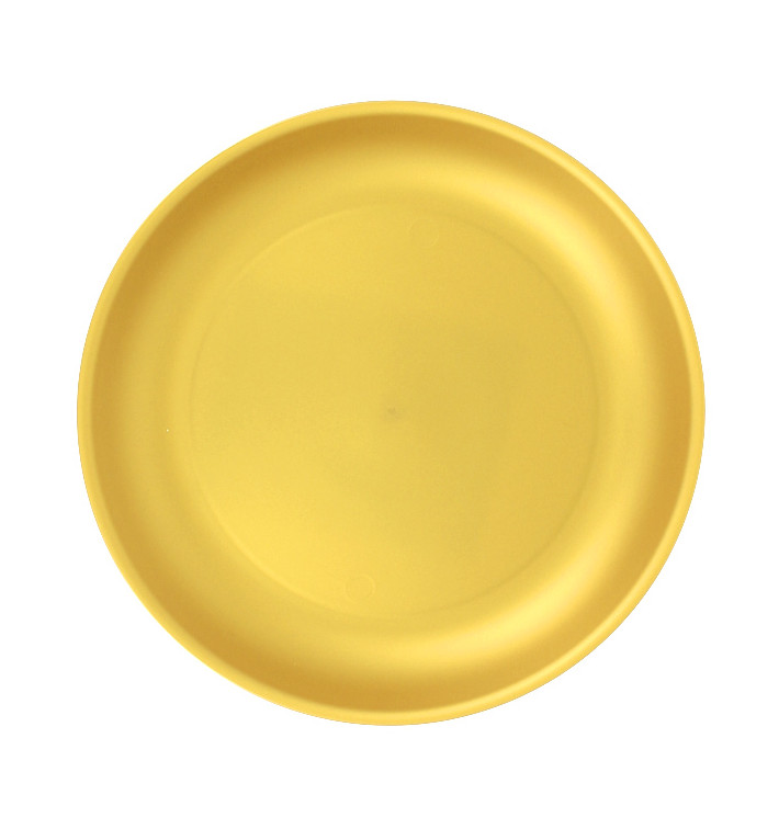 Plato Reutilizable Durable PP Mineral Oro Ø21cm (6 Uds) Plato Reutilizable Durable PP Mineral Oro Ø21cm (6 Uds)