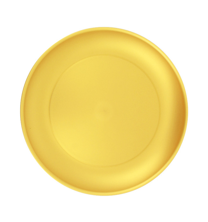 Plato Reutilizable Durable PP Mineral Oro Ø23,5cm (6 Uds) Plato Reutilizable Durable PP Mineral Oro Ø23,5cm (6 Uds)