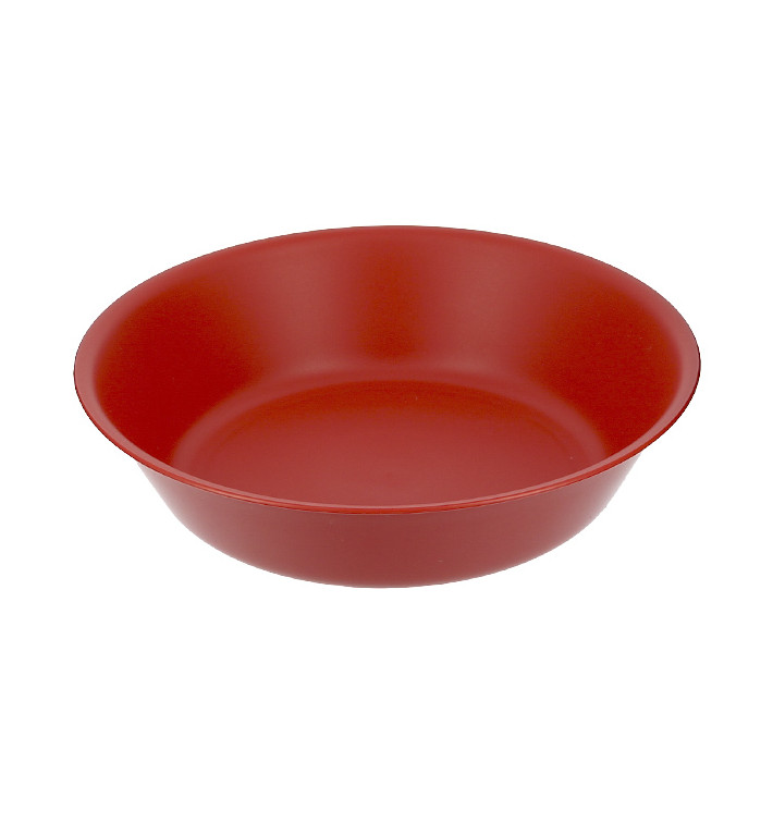 Plato Reutilizable Durable PP Mineral Rojo Ø18cm (6 Uds) Plato Reutilizable Durable PP Mineral Rojo Ø18cm (6 Uds)
