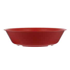 Plato Reutilizable Durable PP Mineral Rojo Ø18cm (6 Uds)