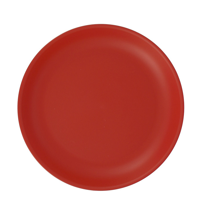 Plato Reutilizable Durable PP Mineral Rojo Ø21cm (6 Uds) Plato Reutilizable Durable PP Mineral Rojo Ø21cm (6 Uds)