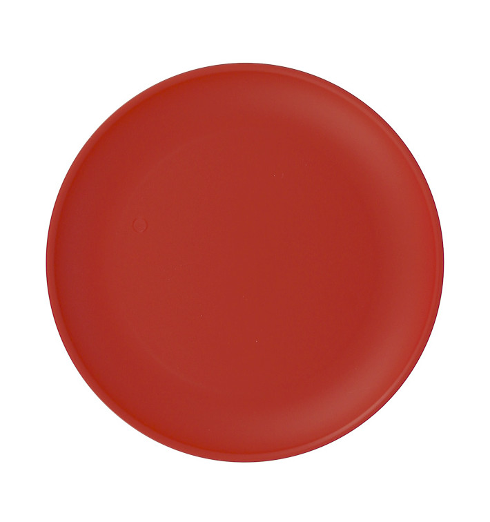 Plato Reutilizable Durable PP Mineral Rojo Ø23,5cm (6 Uds) Plato Reutilizable Durable PP Mineral Rojo Ø23,5cm (6 Uds)