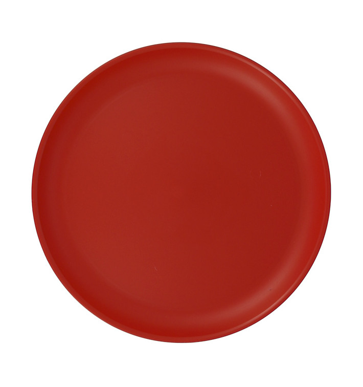 Plato Reutilizable Durable PP Mineral Rojo Ø27,5cm (6 Uds) Plato Reutilizable Durable PP Mineral Rojo Ø27,5cm (6 Uds)