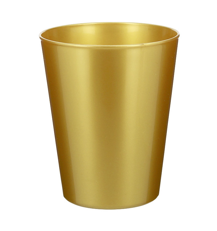 Vaso Reutilizable Durable PP Mineral Oro 330ml (6 Uds) Vaso Reutilizable Durable PP Mineral Oro 330ml (6 Uds)