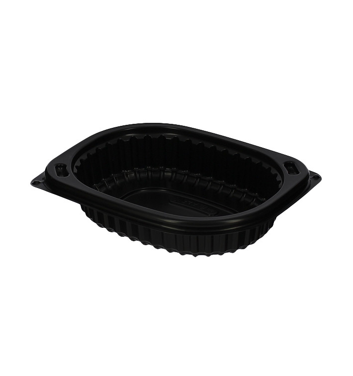 Envase Rectangular PP Negro 250ml 142x111x31mm (80 Uds) Envase Rectangular PP Negro 250ml 142x111x31mm (80 Uds)
