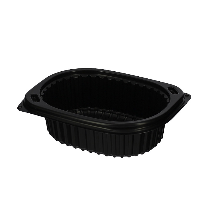 Envase Rectangular PP Negro 350ml 142x111x45mm (80 Uds) Envase Rectangular PP Negro 350ml 142x111x45mm (80 Uds)