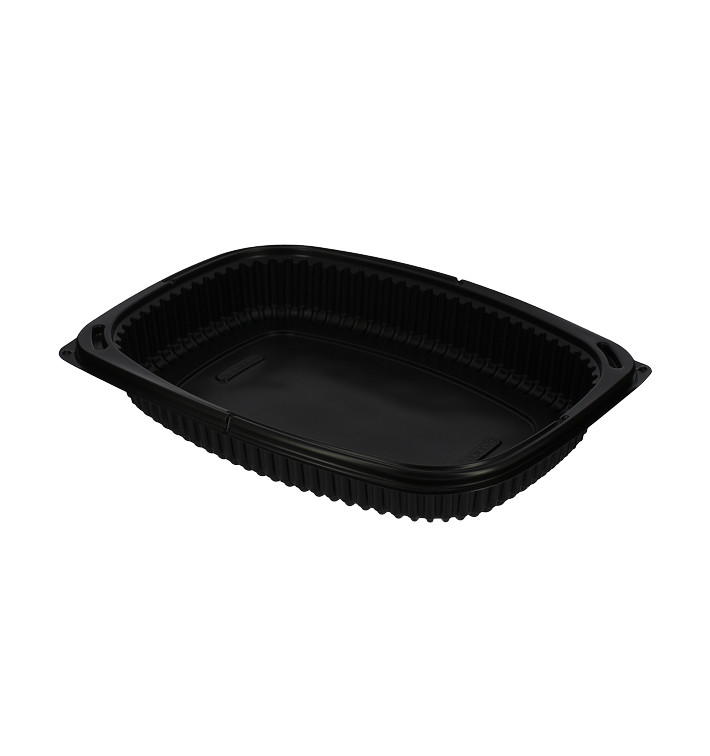 Envase Rectangular PP Negro 1050ml 255x189x45mm (40 Uds) Envase Rectangular PP Negro 1050ml 255x189x45mm (40 Uds)