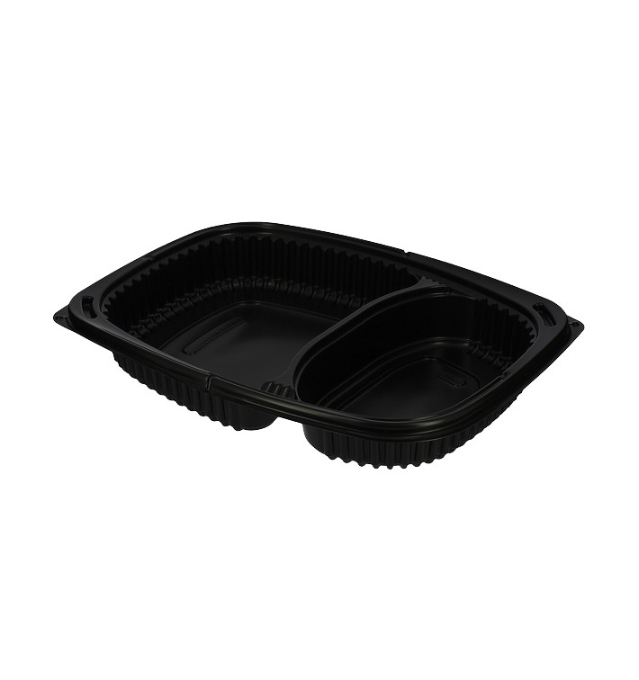 Envase Rectangular PP Negro 2C 1050ml 255x189x45mm (40 Uds) Envase Rectangular PP Negro 2C 1050ml 255x189x45mm (40 Uds)