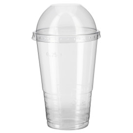 Tapa Cúpula Cerrada PP Transparente Ø7,9cm (100 Uds)