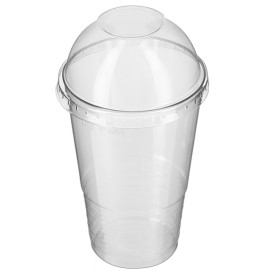 Tapa Cúpula Cerrada PP Transparente Ø7,9cm (100 Uds)