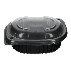 Tapa PP Translúcida Envase 250/350 y 450ml 142x111x20mm (20 Uds)