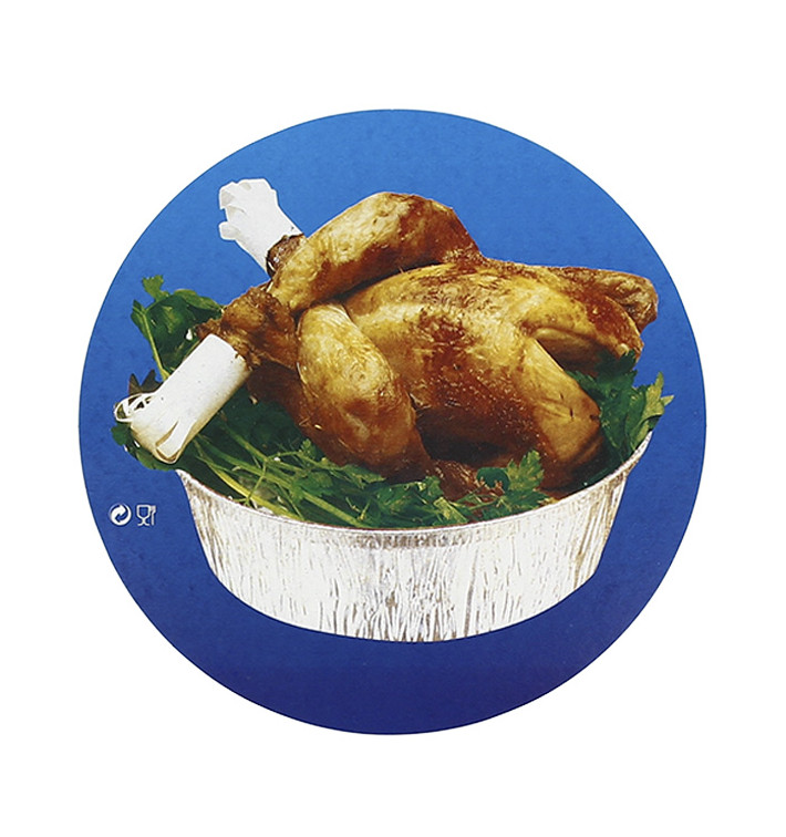 Tapa Cartón Envases Redondo para Pollo 1900ml (125 Uds) Tapa Cartón Envases Redondo para Pollo 1900ml (125 Uds)