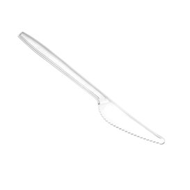 Cuchillo de Plástico PS Reutilizable Transparente 18cm (20 Uds)
