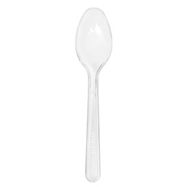 Cucharilla de Plástico PS Reutilizable Transparente 12,5cm (30 Uds)