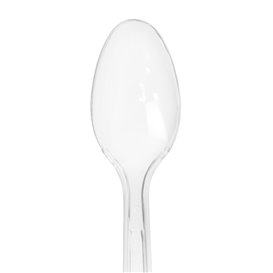 Cucharilla de Plástico PS Reutilizable Transparente 12,5cm (30 Uds)