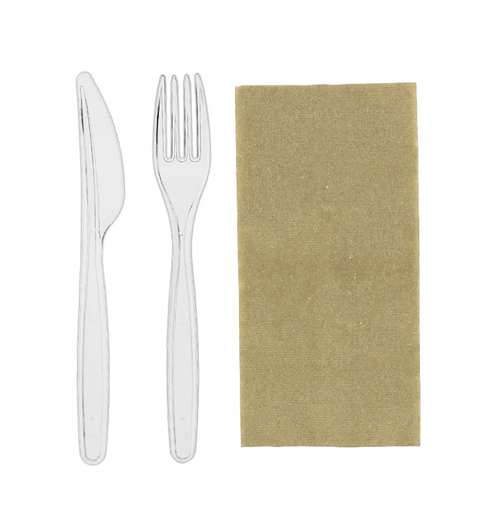 Set Cubiertos Reutilizables PS 2 Piezas + Servilleta (25 Uds) Set Cubiertos Reutilizables PS 2 Piezas + Servilleta (25 Uds)
