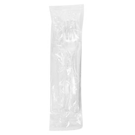 Set Cubiertos Reutilizables PS 4 Piezas + Servilleta (25 Uds)