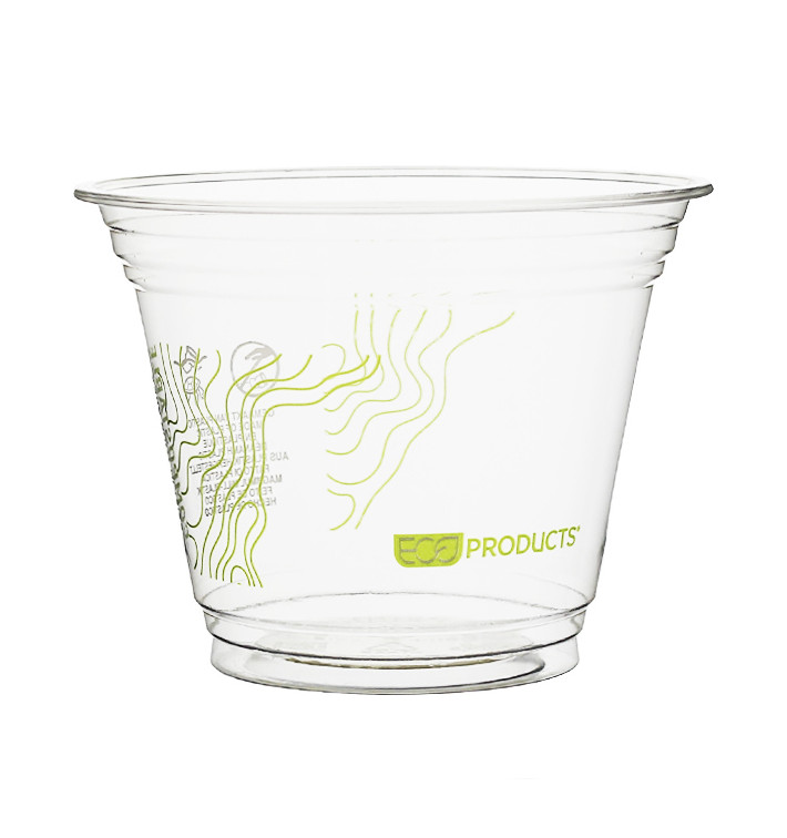 Vaso Almidón de Maíz PLA "Green Stripe" 265ml (50 Uds) Vaso Almidón de Maíz PLA "Green Stripe" 265ml (50 Uds)