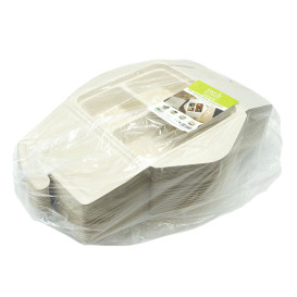 Envase MenuBox Caña de Azúcar 3C 21x21x4cm 900ml (50 Uds)
