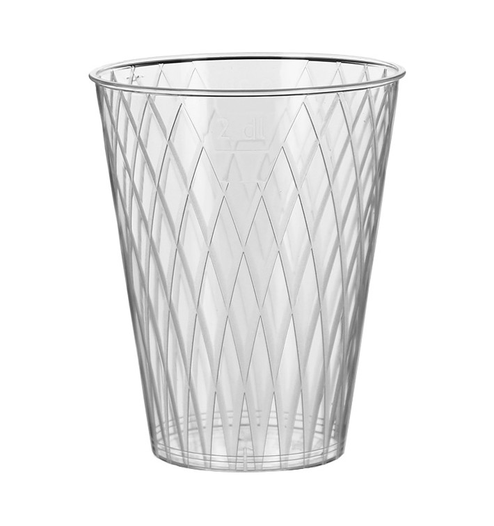 Vaso Inyectado Rombos PS 200 ml (50 Uds) Vaso Inyectado Rombos PS 200 ml (50 Uds)
