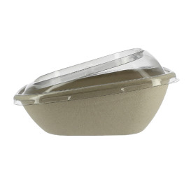 Envase Caña Azúcar con tapa 750ml 190x190x80mm (15 Uds)