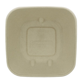 Envase Caña Azúcar con tapa 750ml 190x190x80mm (15 Uds)