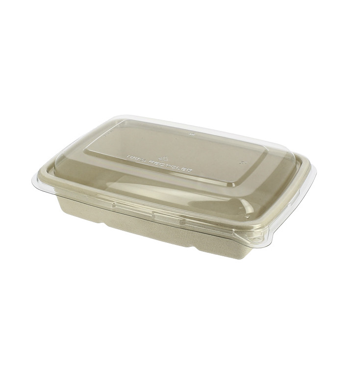 Envase Caña de Azúcar con tapa 950ml 230x160x60mm (15 Uds) Envase Caña de Azúcar con tapa 950ml 230x160x60mm (15 Uds)