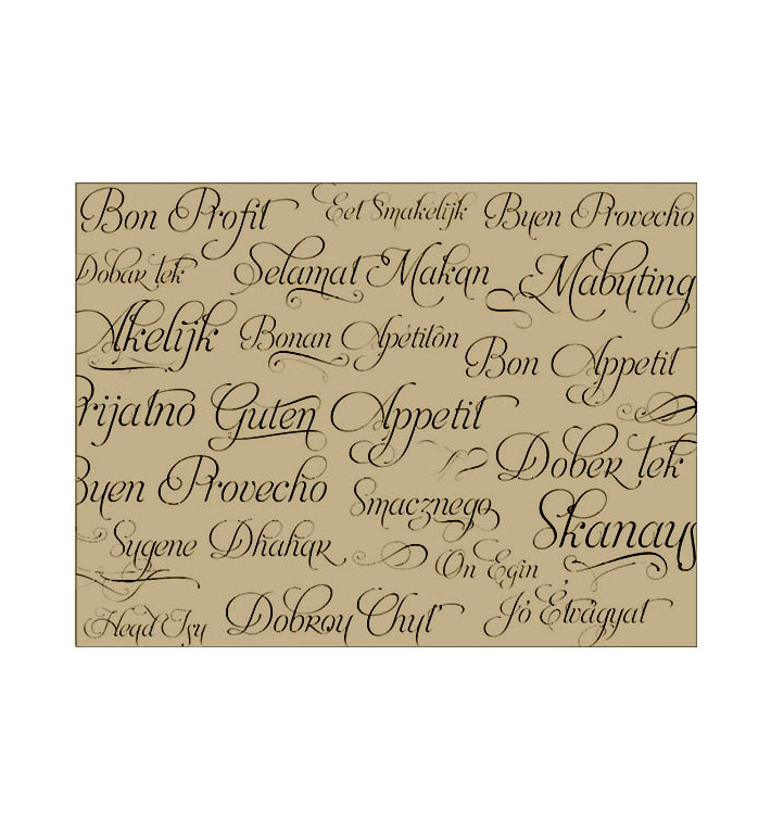 Mantel Individual Papel 30x40cm Kraft "Buen Provecho" 40g (1.000 Uds) Mantel Individual Papel 30x40cm Kraft "Buen Provecho" 40g (1.000 Uds)
