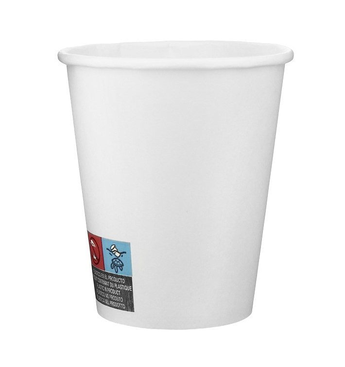 Vaso Cartón 9 Oz/280ml Blanco Ø8,1cm (50 Uds) Vaso Cartón 9 Oz/280ml Blanco Ø8,1cm (50 Uds)