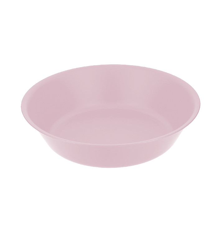 Plato Reutilizable Durable PP Mineral Rosa Ø18cm (6 Uds) Plato Reutilizable Durable PP Mineral Rosa Ø18cm (6 Uds)