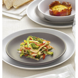 Plato Reutilizable Durable PP Mineral Rosa Ø23,5cm (6 Uds)