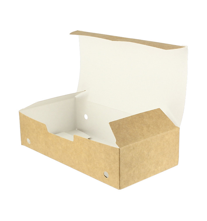 Caja Comida para Llevar Grande Kraft 200x100x50mm (25 Uds) Caja Comida para Llevar Grande Kraft 200x100x50mm (25 Uds)