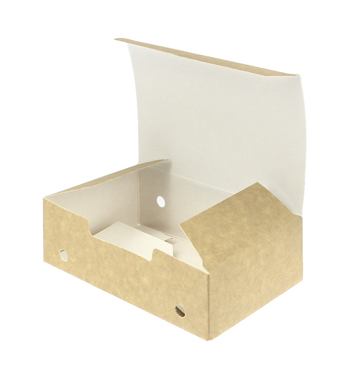 Caja Comida para Llevar Mediana Kraft 145x90x45mm (25 Uds) Caja Comida para Llevar Mediana Kraft 145x90x45mm (25 Uds)