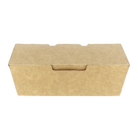 Caja Comida para Llevar Kraft 16,5x7,5x6cm (25 Uds)