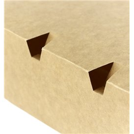 Caja Comida para Llevar Kraft 16,5x7,5x6cm (25 Uds)