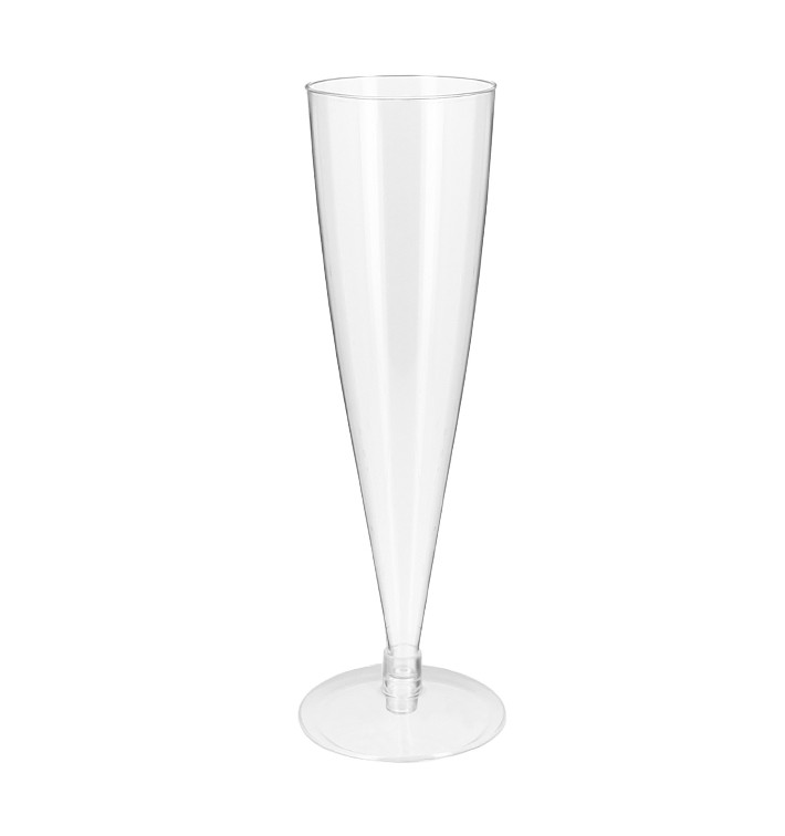 Copa de Plástico para Cava Transparente 150ml 2P (6 Uds) Copa de Plástico para Cava Transparente 150ml 2P (6 Uds)